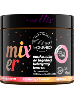 ONLYBIO MIXER MASK FOR GENTLE TONER COLORING 300ML invellis kosmetyki tanie uk naturalne zdrowie uroda