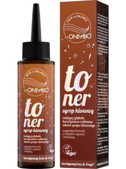 ONLYBIO MAPLE SYRUP TONER 100ML invellis kosmetyki tanie uk naturalne zdrowie uroda