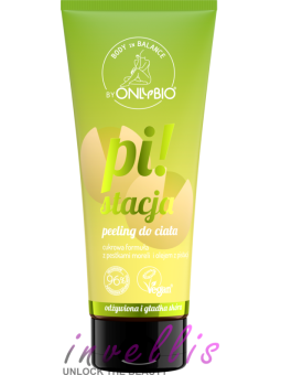 ONLYBIO BODY IN BALANCE BODY SCRUB PISTACHIO 200ML invellis kosmetyki tanie uk naturalne zdrowie uroda