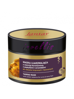 JANTAR TAMING MASK WITH AMBER ESSENCE PEPTIDES CERAMIDES AND MACADAMIA OIL 200ML invellis kosmetyki tanie uk naturalne zdrowie u