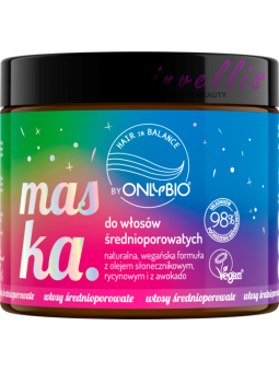 ONLY BIO MASKA DO WLOSOW SREDNIOPOROWATYCH 400ML invellis kosmetyki tanie uk naturalne zdrowie uroda