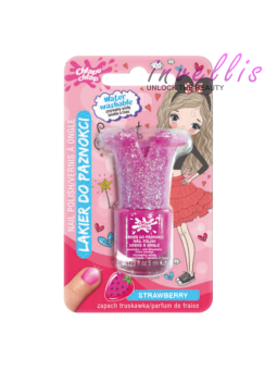 CHLAPU CHLAP NAIL POLISH WITH CROWN PINK WATER WASHABLE 5ML invellis kosmetyki tanie uk naturalne zdrowie uroda