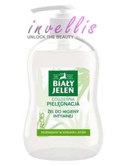 BIALY JELEN ZEL DO HIGIENY INTYMNEJ ALOES 500ML invellis kosmetyki tanie uk naturalne zdrowie uroda