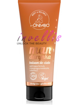 ONLYBIO BODY LOTION MANDARIN 200ML invellis kosmetyki tanie uk naturalne zdrowie uroda