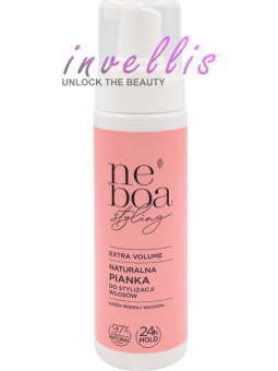 NEBOA EXTRA VOLUME NATURAL HAIR STYLING MOUSSE FOR ALL HAIR TYPES 200ML invellis kosmetyki tanie uk naturalne zdrowie uroda
