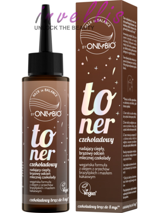 ONLYBIO TONER CZEKOLADOWY 100ML invellis kosmetyki tanie uk naturalne zdrowie uroda