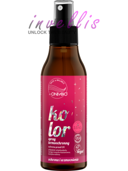 ONLYBIO HAIR BALANCE COLOR HEAT PROTECTION SPRAY ABSORBING UV RADIATION 150ML invellis kosmetyki tanie uk naturalne zdrowie urod