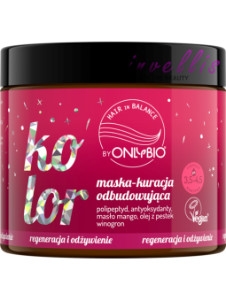 ONLYBIO HAIR BALANCE COLOR REBUILDING TREATMENT 280ML invellis kosmetyki tanie uk naturalne zdrowie uroda
