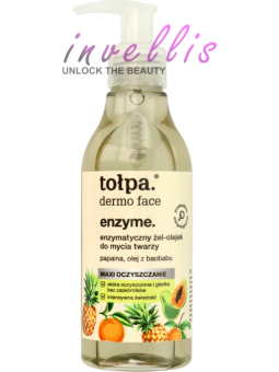 TOLPA FACE ENZYME ENZYMATIC GEL-OIL FOR FACE WASH MAXI CLEANSING 195ML invellis kosmetyki tanie uk naturalne zdrowie uroda