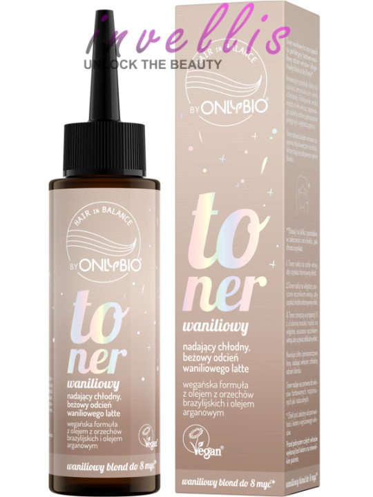 ONLYBIO VANILLA TONER 100ML invellis kosmetyki tanie uk naturalne zdrowie uroda