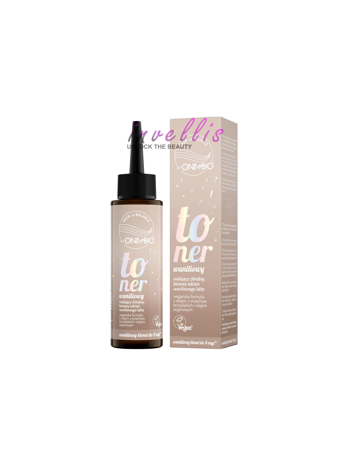 ONLYBIO TONER WANILIOWY 100ML invellis kosmetyki tanie uk naturalne zdrowie uroda