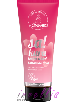 ONLYBIO BODY IN BALANCE BODY LOTION SAKURA CHERRY BLOSSOM 200ML invellis kosmetyki tanie uk naturalne zdrowie uroda