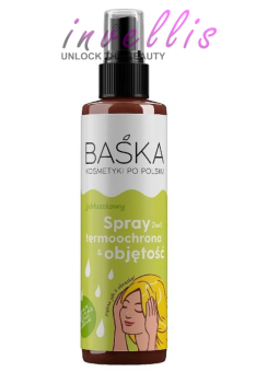 BASKA APPLE SPRAY 2IN1 HEAT PROTECTION AND VOLUME 200ML invellis kosmetyki tanie uk naturalne zdrowie uroda