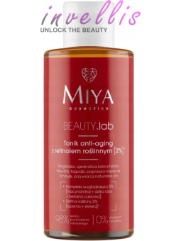 MIYA BEAUTY LAB ANTI-AGING TONER WITH 2% PLANT-BASED RETINOL 150ML invellis kosmetyki tanie uk naturalne zdrowie uroda