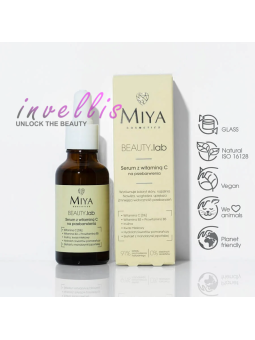 MIYA BEAUTY LAB FACE SERUM WITH VITAMIN C FOR DISCOLORATION 30ML invellis kosmetyki tanie uk naturalne zdrowie uroda