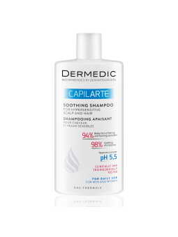 DERMEDIC CAPILARTE SHOOTING SHAMPOO FOR EXCESSIVELY SENSITIVE SCALP AND HAIR 300ML invellis kosmetyki tanie uk naturalne zdrowie