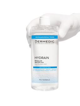 DERMEDIC HYDRAIN MICELLAR WATER H2O 500ML invellis kosmetyki tanie uk naturalne zdrowie uroda