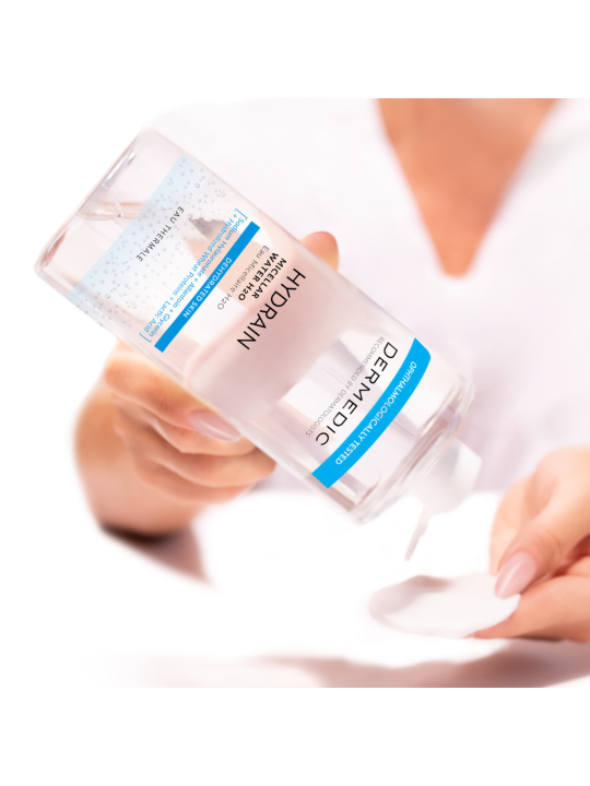 DERMEDIC HYDRAIN MICELLAR WATER H2O 500ML invellis kosmetyki tanie uk naturalne zdrowie uroda