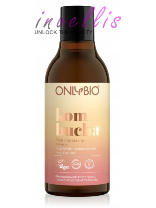 ONLYBIO TONIK DO TWARZY KOMBUCHA 300ML invellis kosmetyki tanie uk naturalne zdrowie uroda