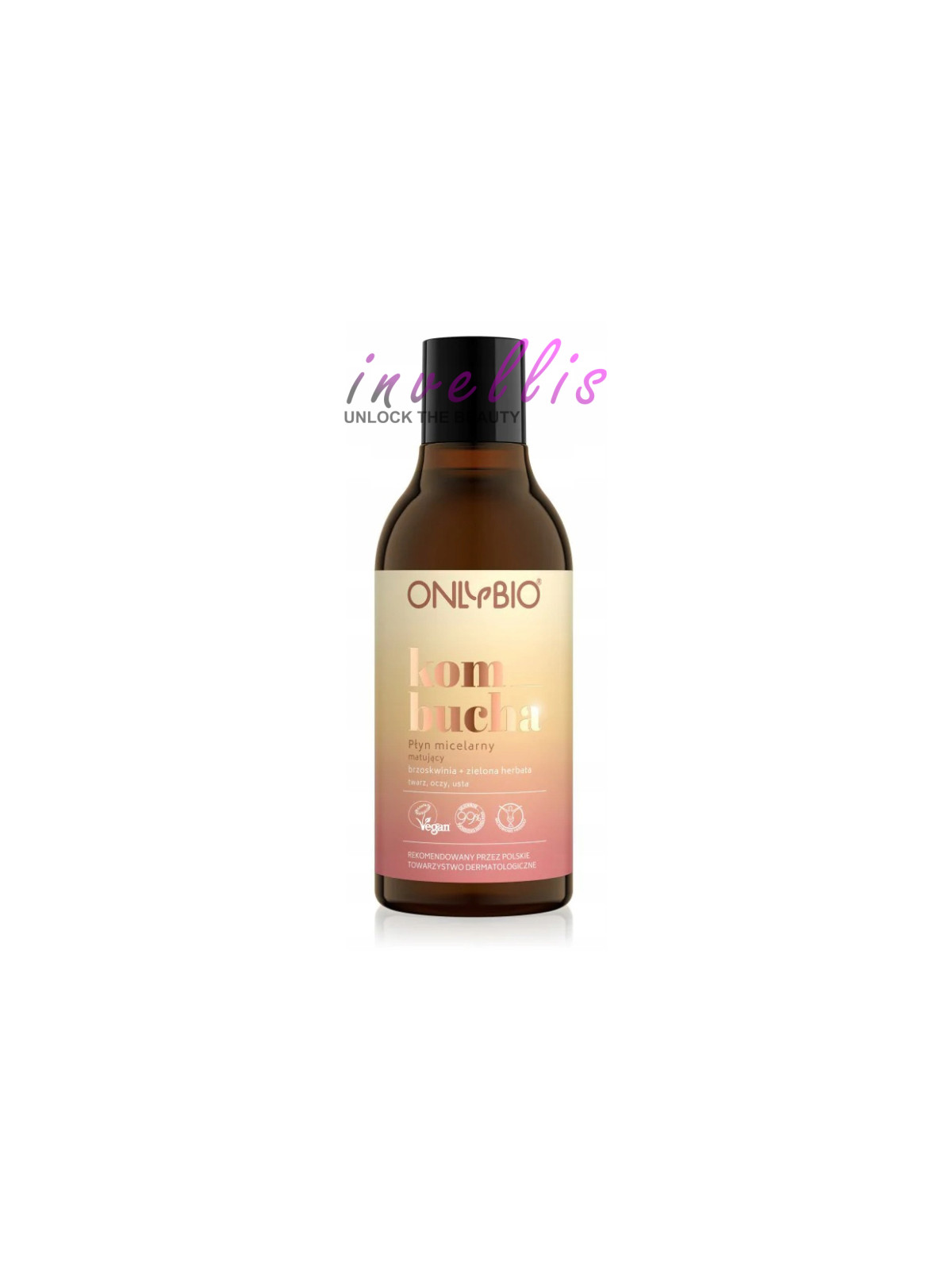 ONLYBIO TONIK DO TWARZY KOMBUCHA 300ML invellis kosmetyki tanie uk naturalne zdrowie uroda