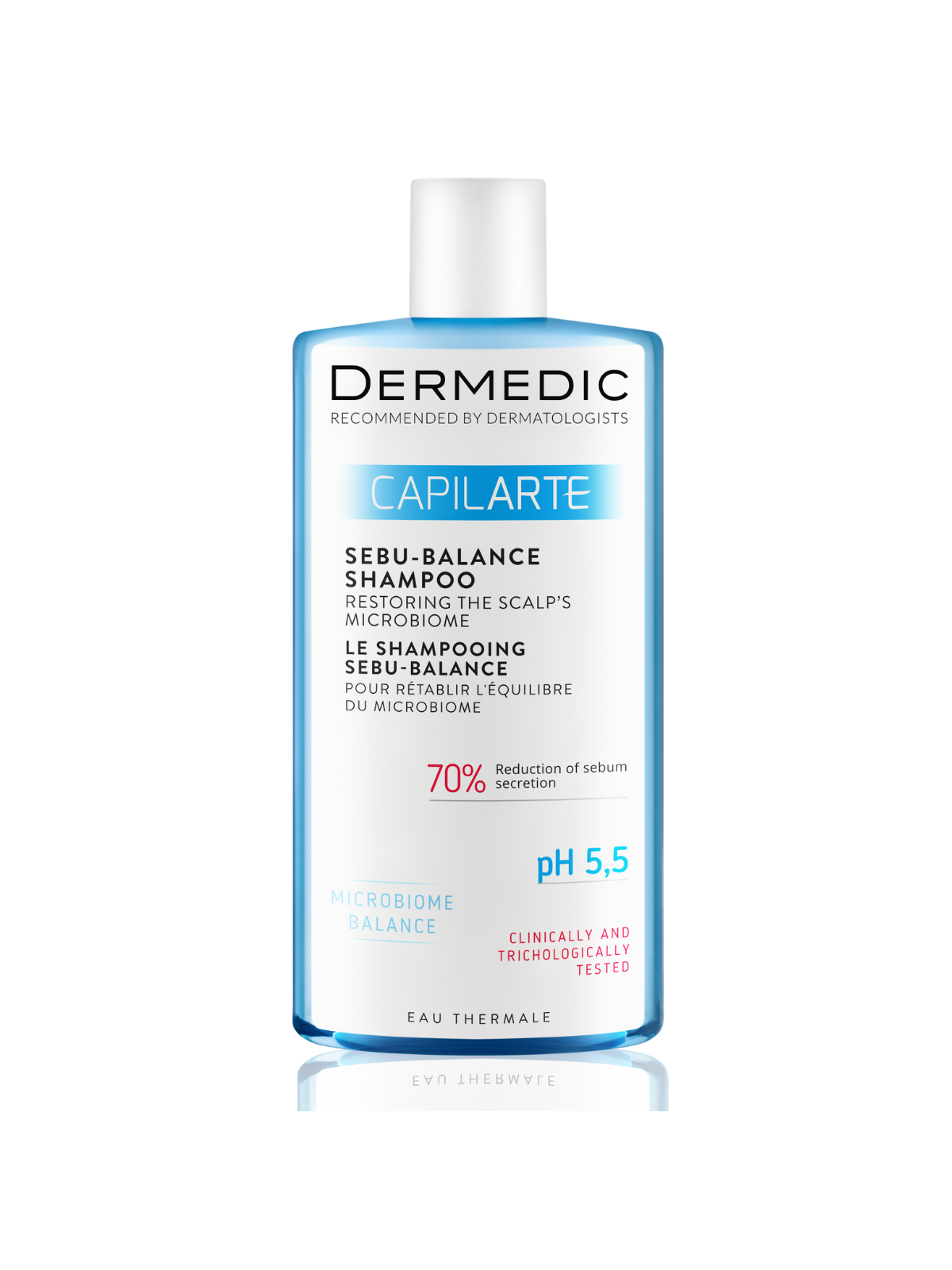 DERMEDIC CAPILARTE SEBU BALANCE SHAMPOO RESTORING THE SCALP'S MICROBIOME BALANCE FOR GREASY HAIR 300ML invellis kosmetyki tanie 
