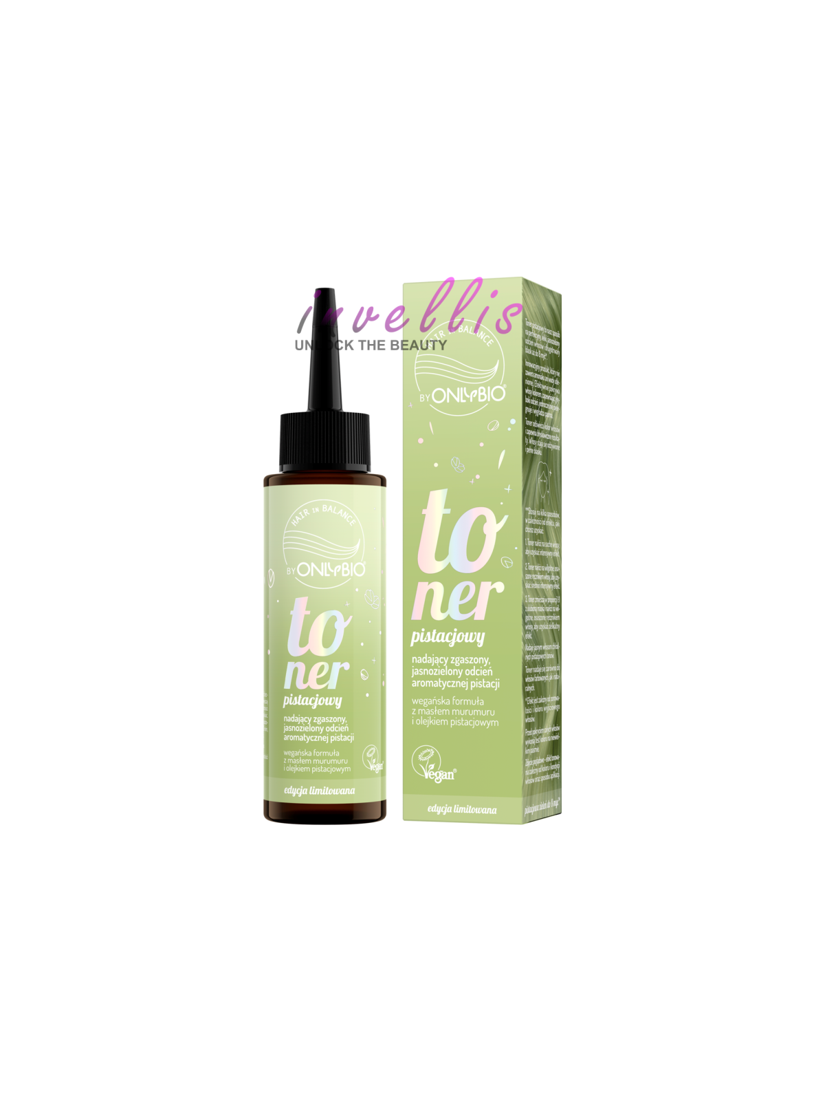 ONLYBIO PISTACHIO TONER 100ML invellis kosmetyki tanie uk naturalne zdrowie uroda