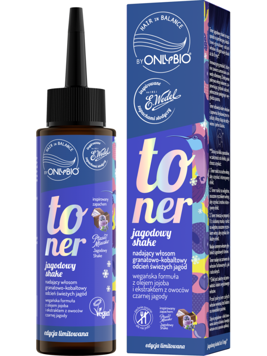 ONLYBIO WEDEL TONER JAGODOWY SHAKE INSPIROWANY ZAPACHEM Z PTASIEGO MLECZKA JAGODOWY SHAKE 100ML invellis kosmetyki tanie uk natu