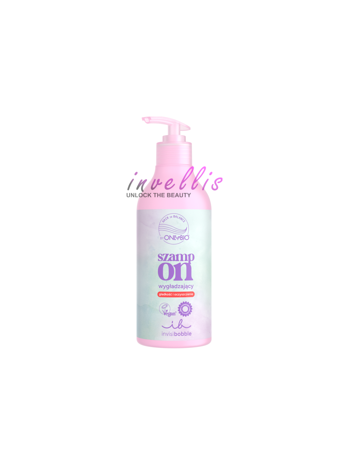 ONLYBIO INVISIBOBBLE HAIR IN BALANCE SZAMPON WYGLADZAJACY 400ML invellis kosmetyki tanie uk naturalne zdrowie uroda