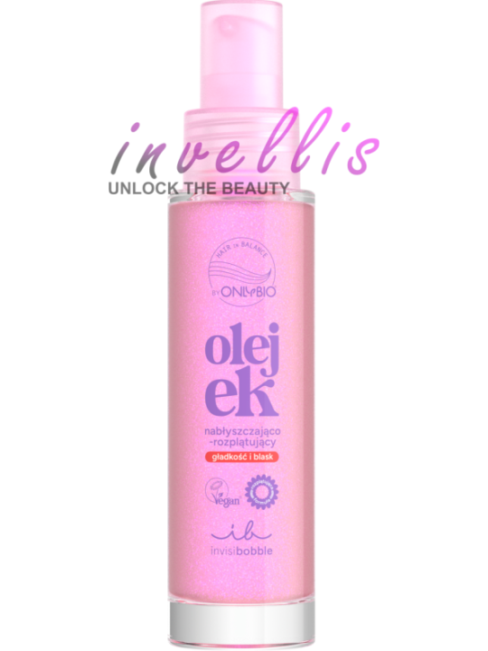 ONLYBIO INVISIBOBBLE HAIR IN BALANCE OLEJEK NABLYSZCZAJACO ROZPLATUJACY 50ML invellis kosmetyki tanie uk naturalne zdrowie uroda
