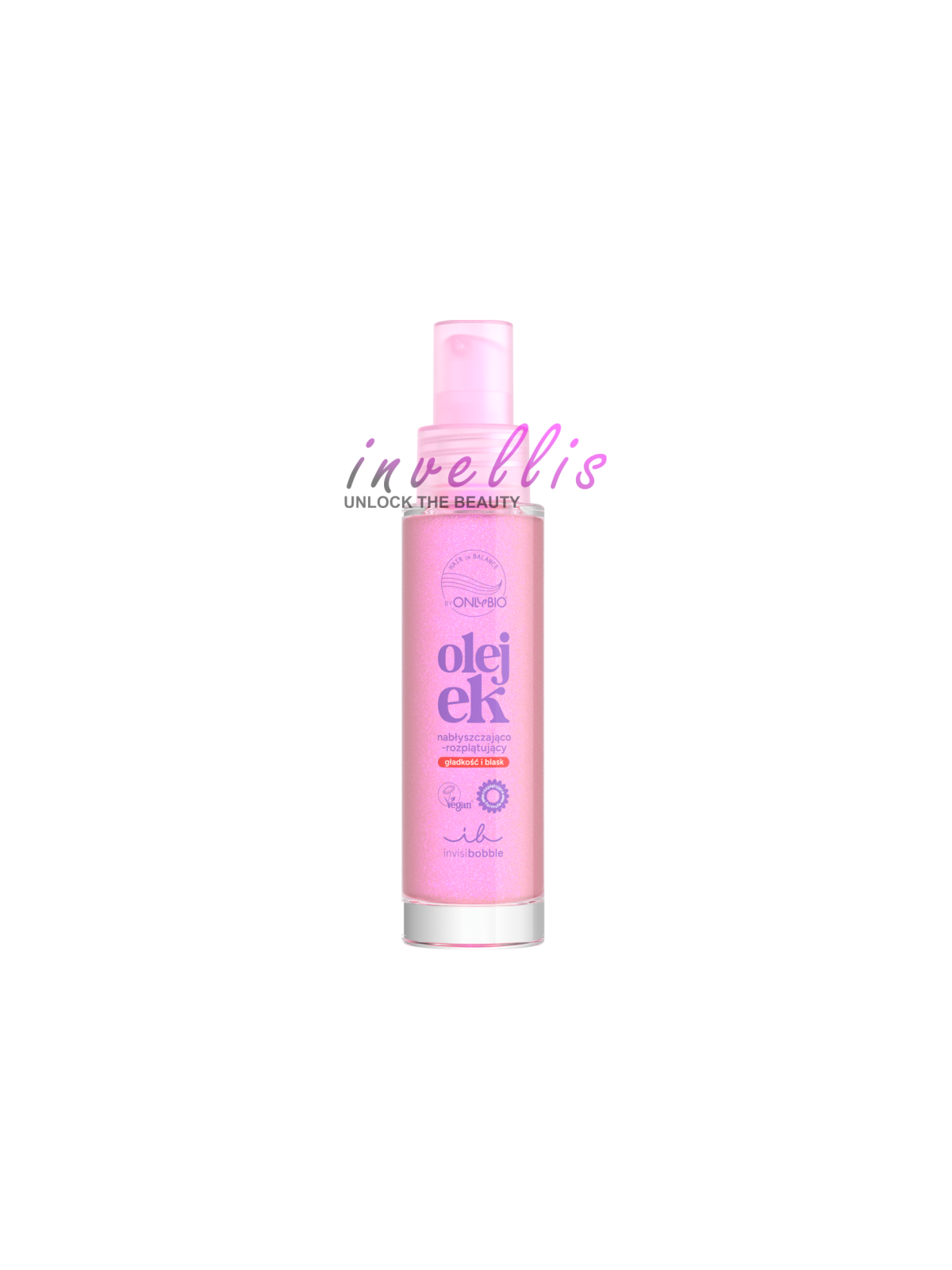 ONLYBIO INVISIBOBBLE HAIR IN BALANCE OLEJEK NABLYSZCZAJACO ROZPLATUJACY 50ML invellis kosmetyki tanie uk naturalne zdrowie uroda