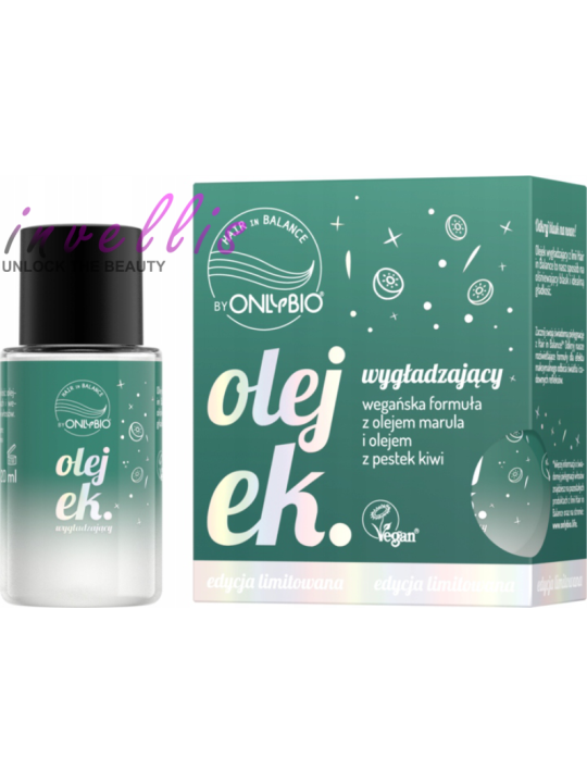 ONLYBIO HAIR IN BALANCE OLEJEK WYGLADZAJACY DO WLOSOW KIWI 20ML invellis kosmetyki tanie uk naturalne zdrowie uroda