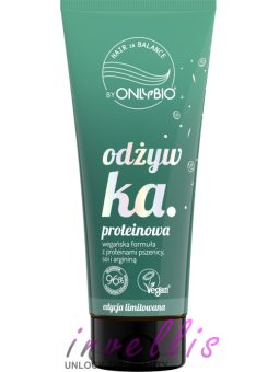 ONLYBIO HAIR IN BALANCE KIWI PROTEIN CONDITIONER 200ML invellis kosmetyki tanie uk naturalne zdrowie uroda
