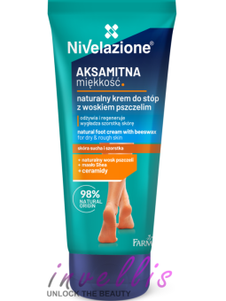 NIVELAZIONE NATURAL FOOT CREAM WITH BEESWAX 75ML invellis kosmetyki tanie uk naturalne zdrowie uroda