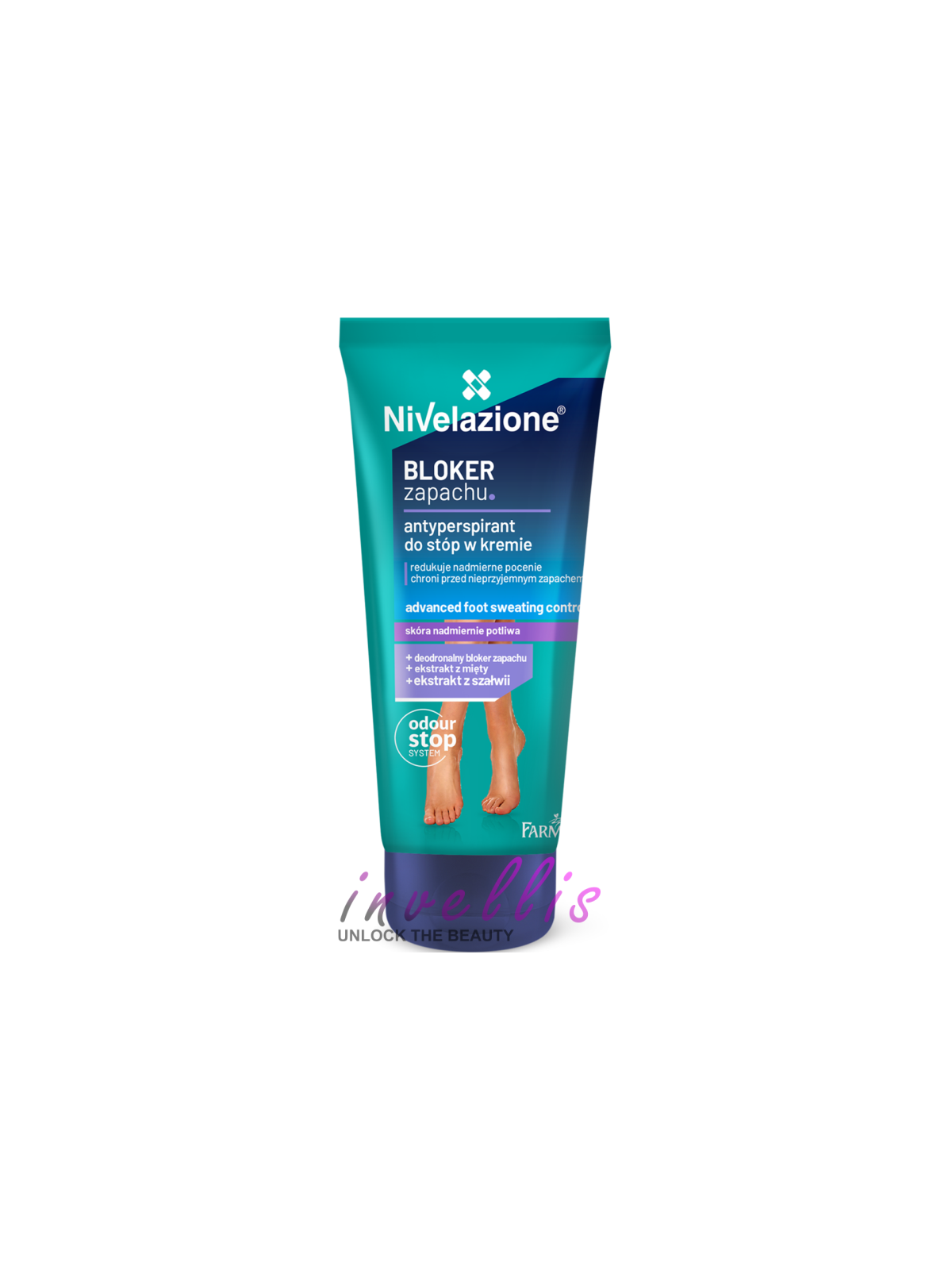 NIVELAZIONE ANTYPERSPIRANT DO STOP W KREMIE 75ML invellis kosmetyki tanie uk naturalne zdrowie uroda