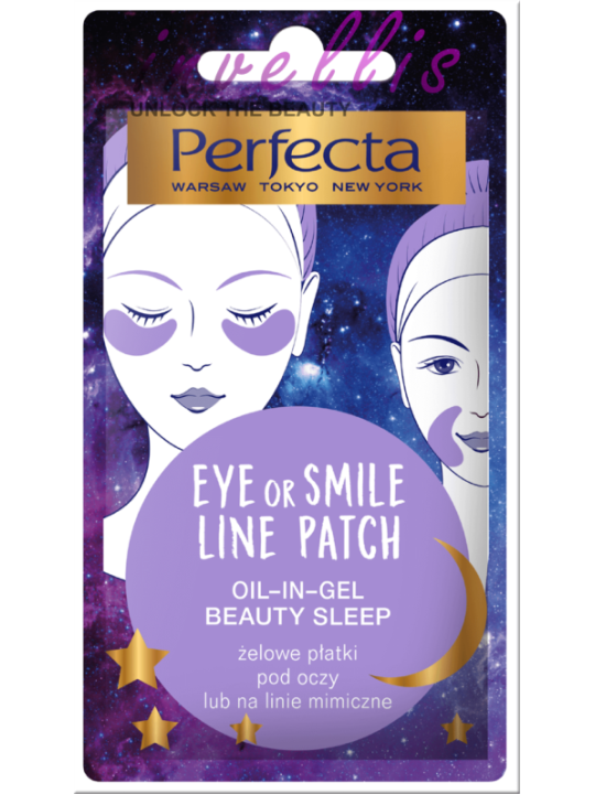 PERFECTA EYE PATCH BEAUTY SLEEP ZELOWE PLATKI POD OCZY LUB NA LINIE MIMICZNE invellis kosmetyki tanie uk naturalne zdrowie uroda