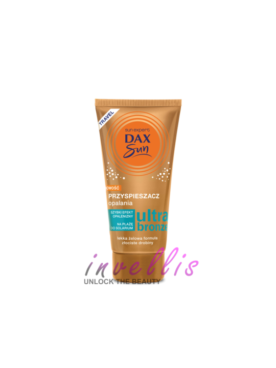 DAX SUN TRAVEL PRZYSPIESZACZ OPALANIA ZE ZLOTYMI DROBINKAMI ULTRA BRONZE 50ML invellis kosmetyki tanie uk naturalne zdrowie urod