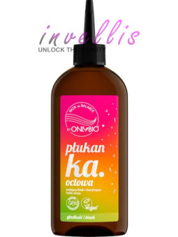 ONLYBIO VINEGAR RINSE ADDING HAIR SHINE 300ML invellis kosmetyki tanie uk naturalne zdrowie uroda