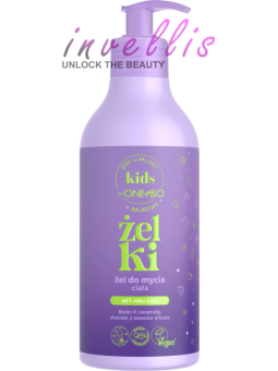 ONLYBIO KIDS BAJKOWY ZEL DO MYCIA CIALA ZELKI OD 1 ROKU ZYCIA 400ML kasztelan bedford polski sklep uk invellis online onlybio ne