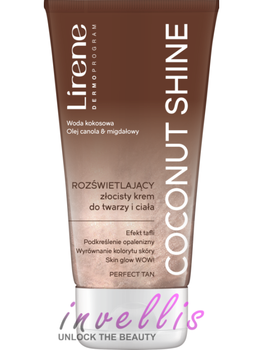 LIRENE KREM DO TWARZY I CIALA COCONUT SHINE 150ML