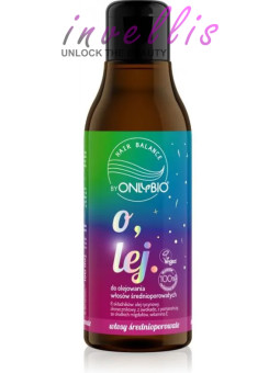 ONLYBIO OIL FOR OILING MEDIUM POROSITY HAIR 150ML invellis kosmetyki tanie uk naturalne zdrowie uroda