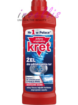 KRET PIPE UNCLOGGING GEL 500ML invellis kosmetyki tanie uk naturalne zdrowie uroda