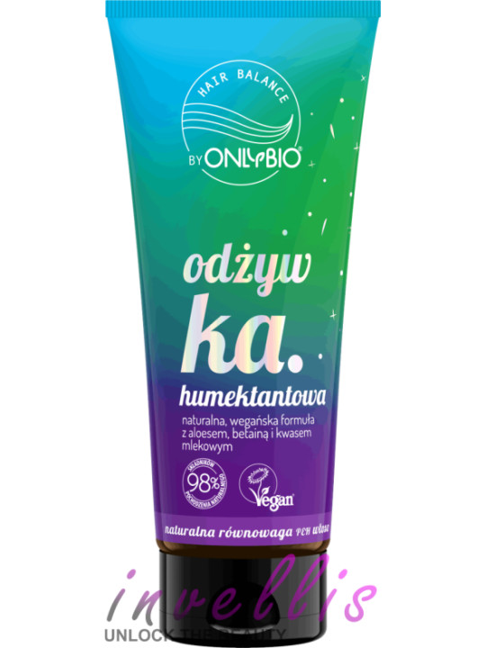 ONLYBIO ODZYWKA HUMEKTANTOWA 200ML invellis kosmetyki tanie uk naturalne zdrowie uroda