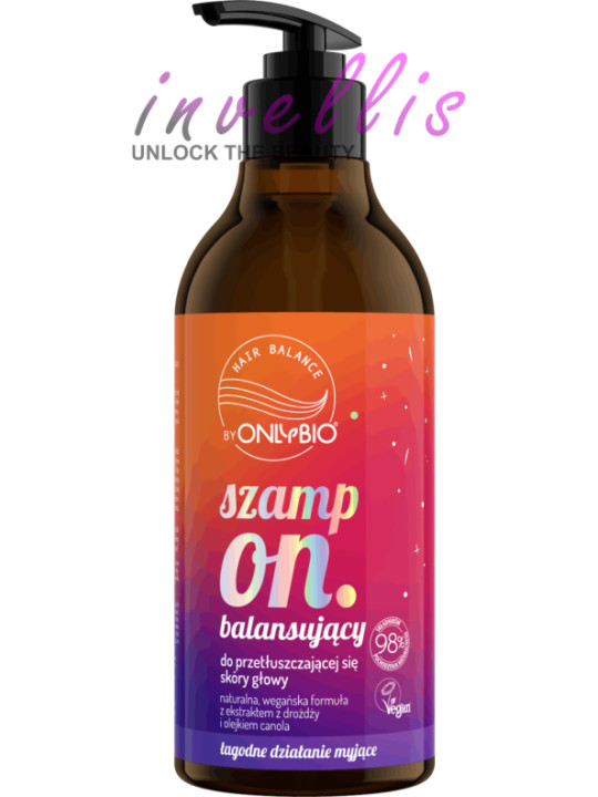 ONLYBIO SZAMPON BALANSUJACY 400ML invellis kosmetyki tanie uk naturalne zdrowie uroda