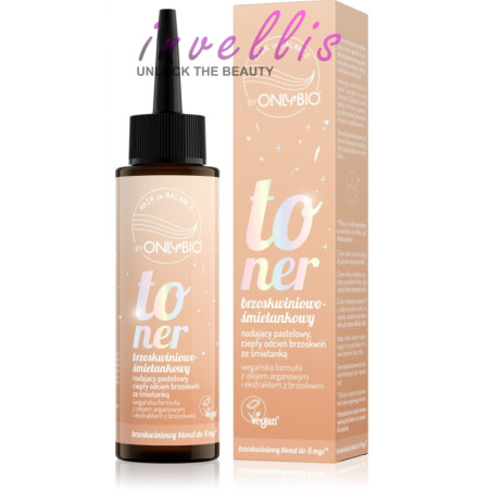 ONLYBIO TONER BRZOSKWINIOWO SMIETANKOWY 100ML kasztelan bedford polski sklep uk invellis online onlybio neboa ziaja
